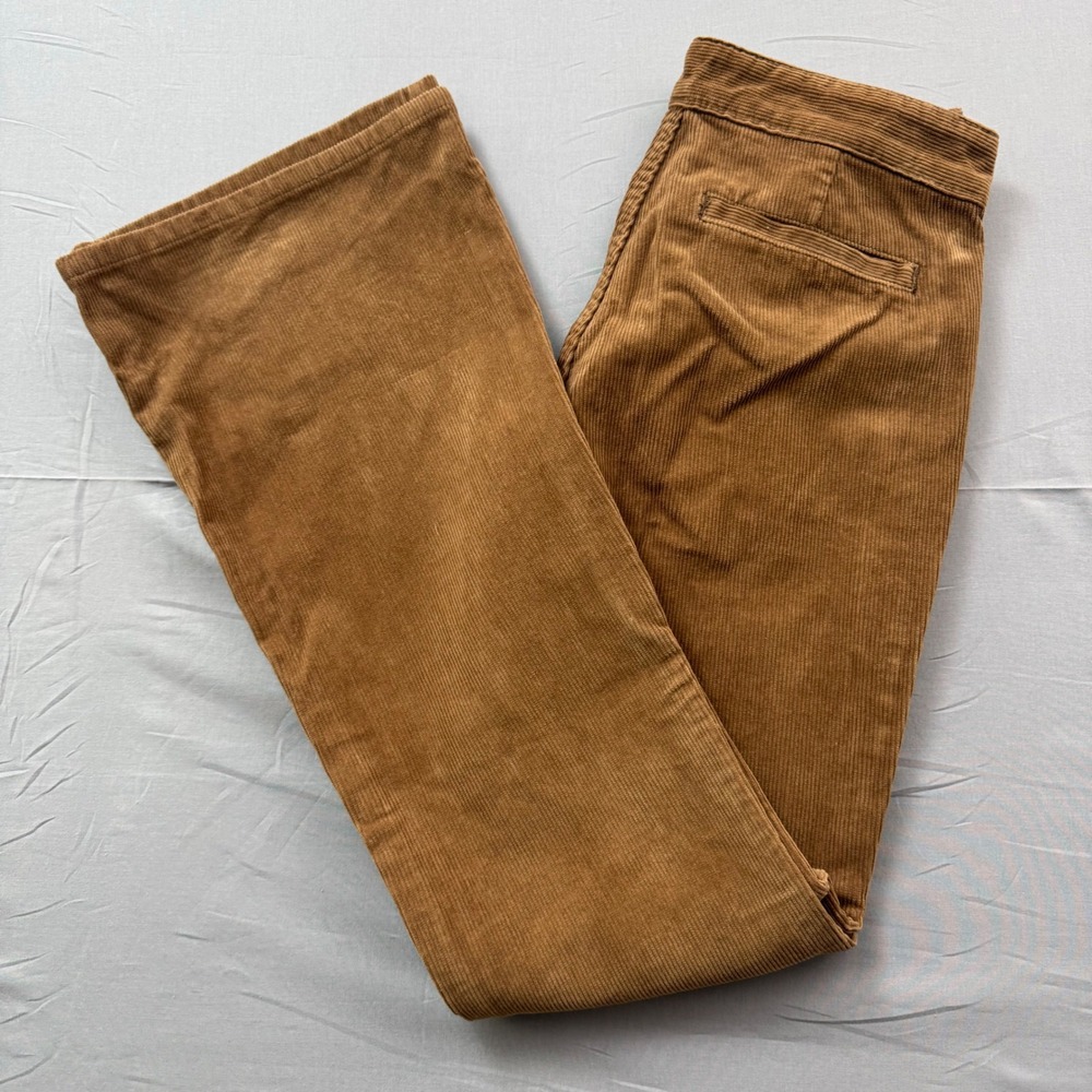 J. Galt Brandy Melville Brown Corduroy Flare Pants Womens Size Small RR193 YR47